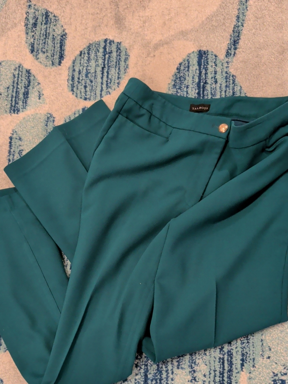 Talbots Teal Women's Providence Trousers